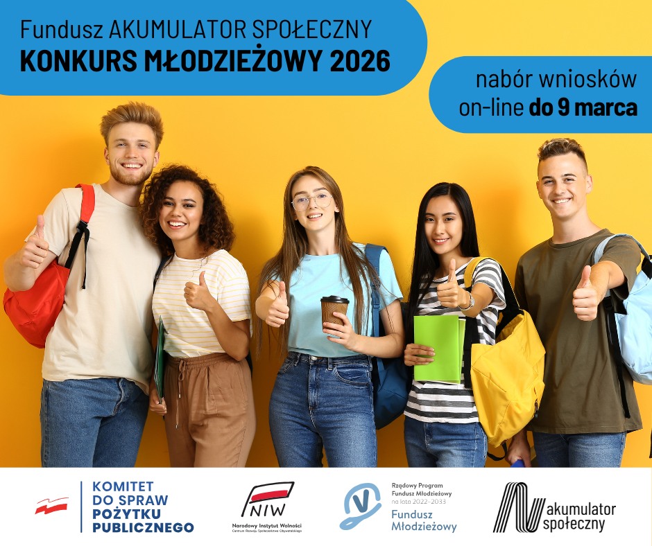 Zdjęcie: Konkurs młodzieżowy 2026 Funduszu AKUMULATOR SPOŁECZNY