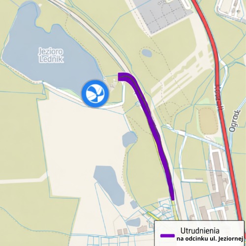 Zdjęcie: Utrudnienia na ul. Jeziornej