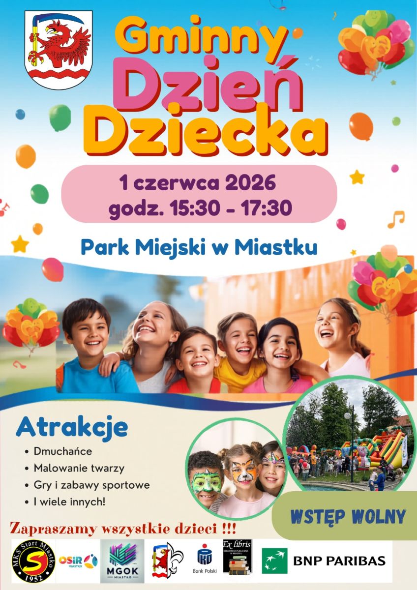 Zdjęcie: Gminny Dzień Dziecka 2026 w Miastku!