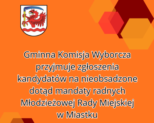 Zdjęcie: Gminna Komisja Wyborcza przyjmuje zgłoszenia kandydatów na nieobsadzone mandaty radnych Młodzieżowej Rady Miejskiej w Miastku
