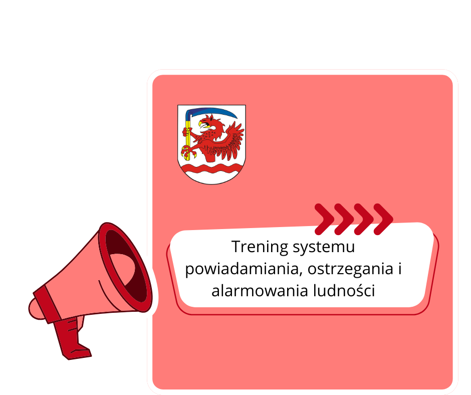 Zdjęcie: Trening systemu powiadamiania, ostrzegania i alarmowania ludności na terenie miasta Miastko