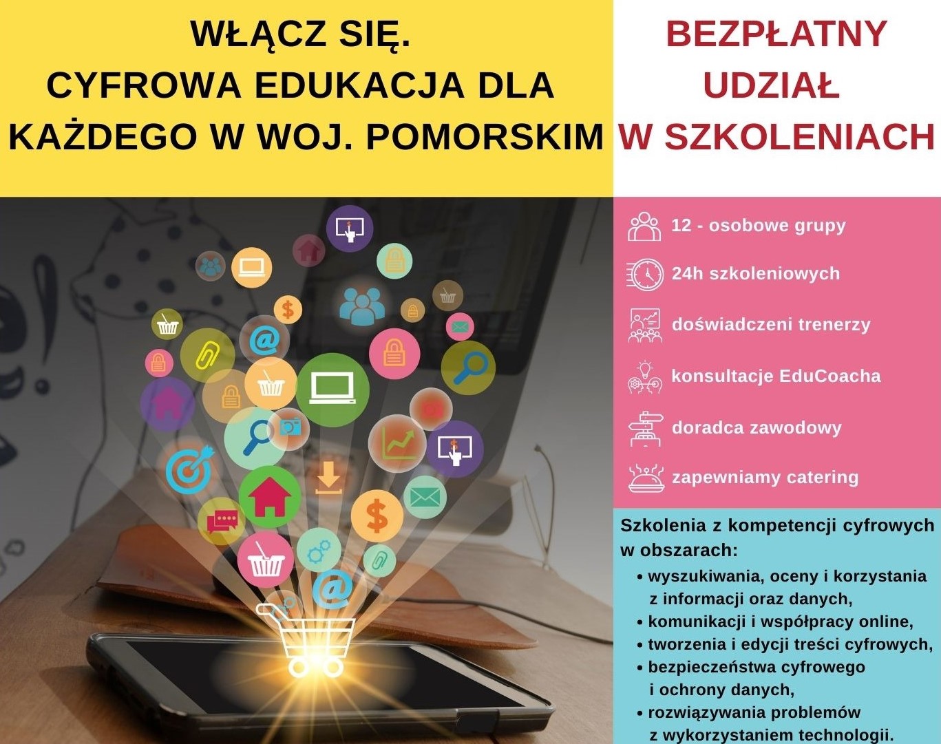 Zdjęcie: WŁĄCZ SIĘ. CYFROWA EDUKACJA DLA KAŻDEGO W WOJEWÓDZTWIE POMORSKIM