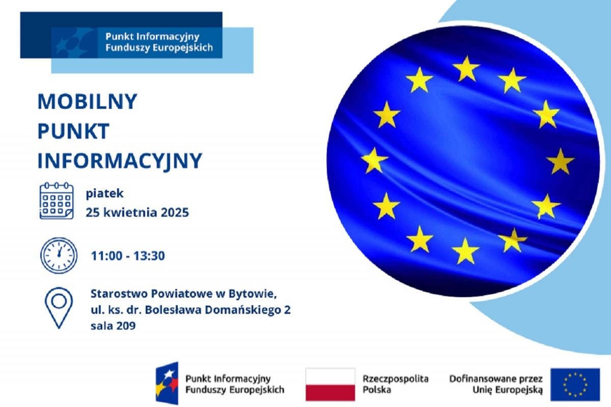 Zdjęcie: Przyjdź i zapytaj o Fundusze Europejskie w Bytowie