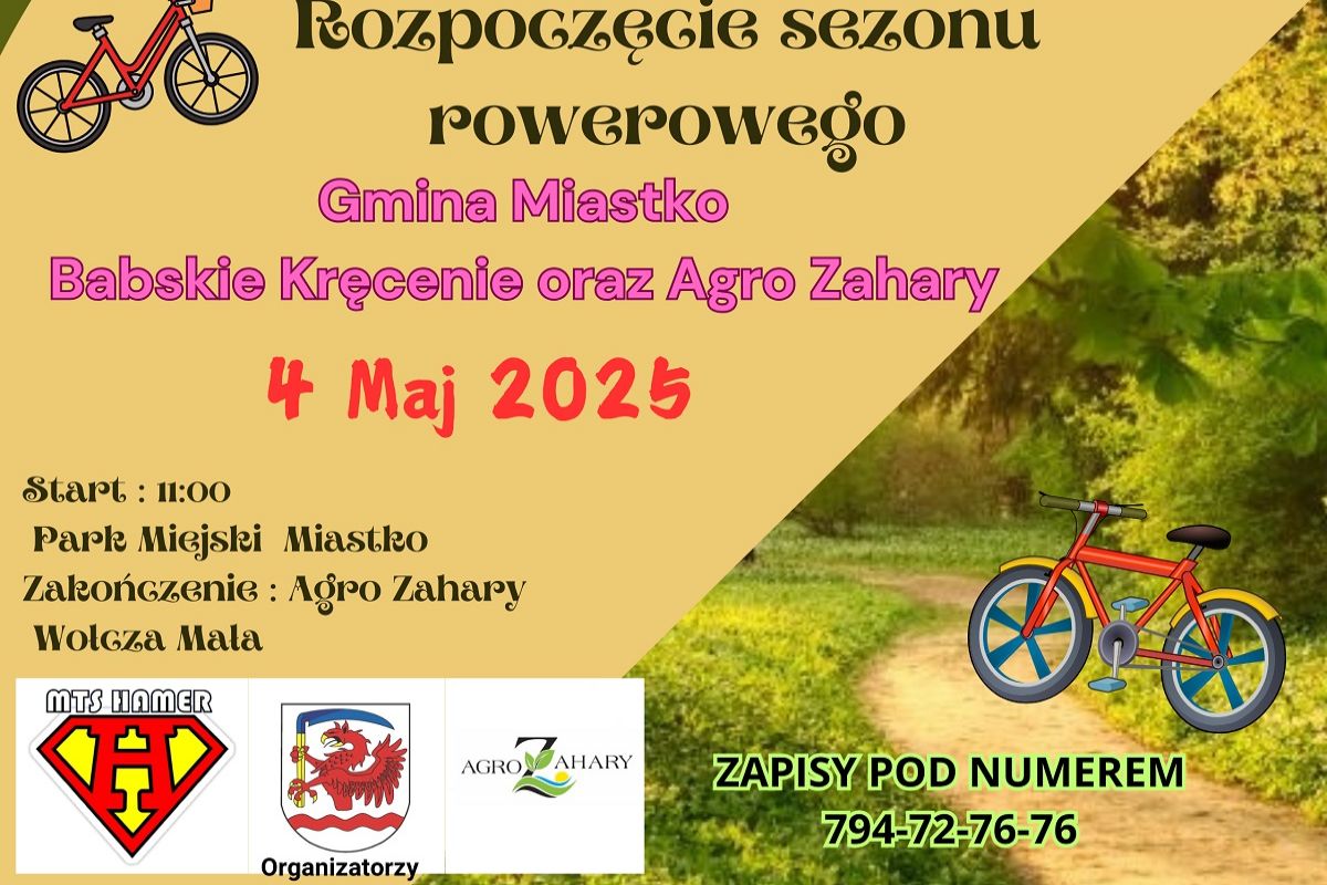 Plakat: Otwarcie sezonu rowerowego