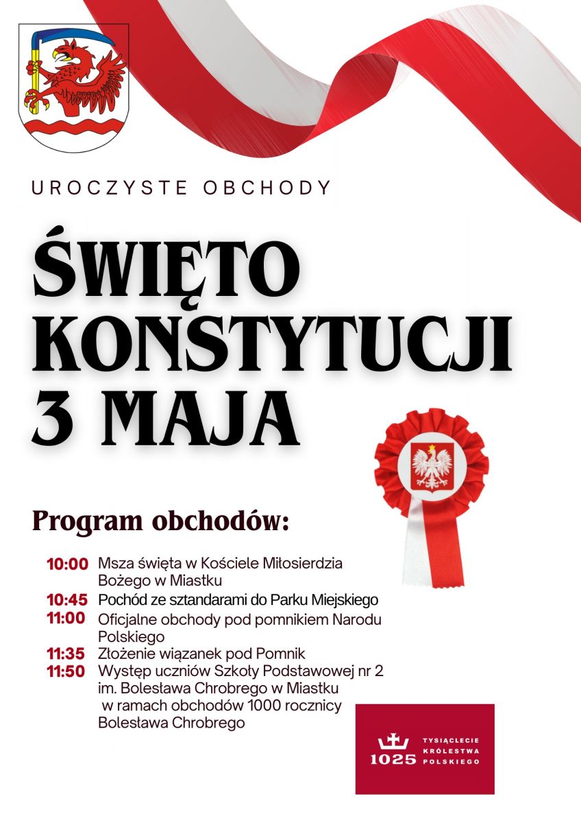 Plakat: Rocznica uchwalenia Konstytucji