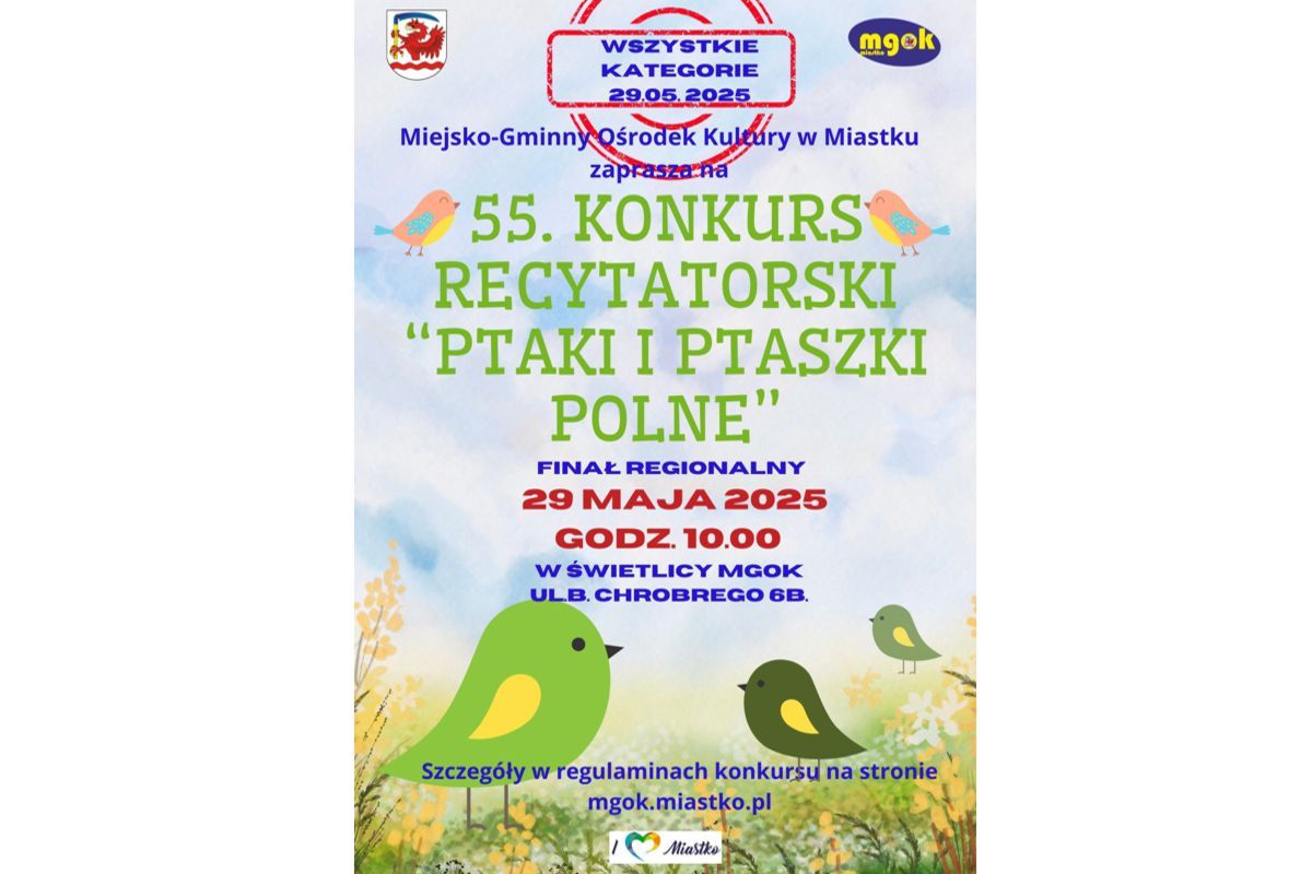 Plakat: Konkurs Recytatorski 