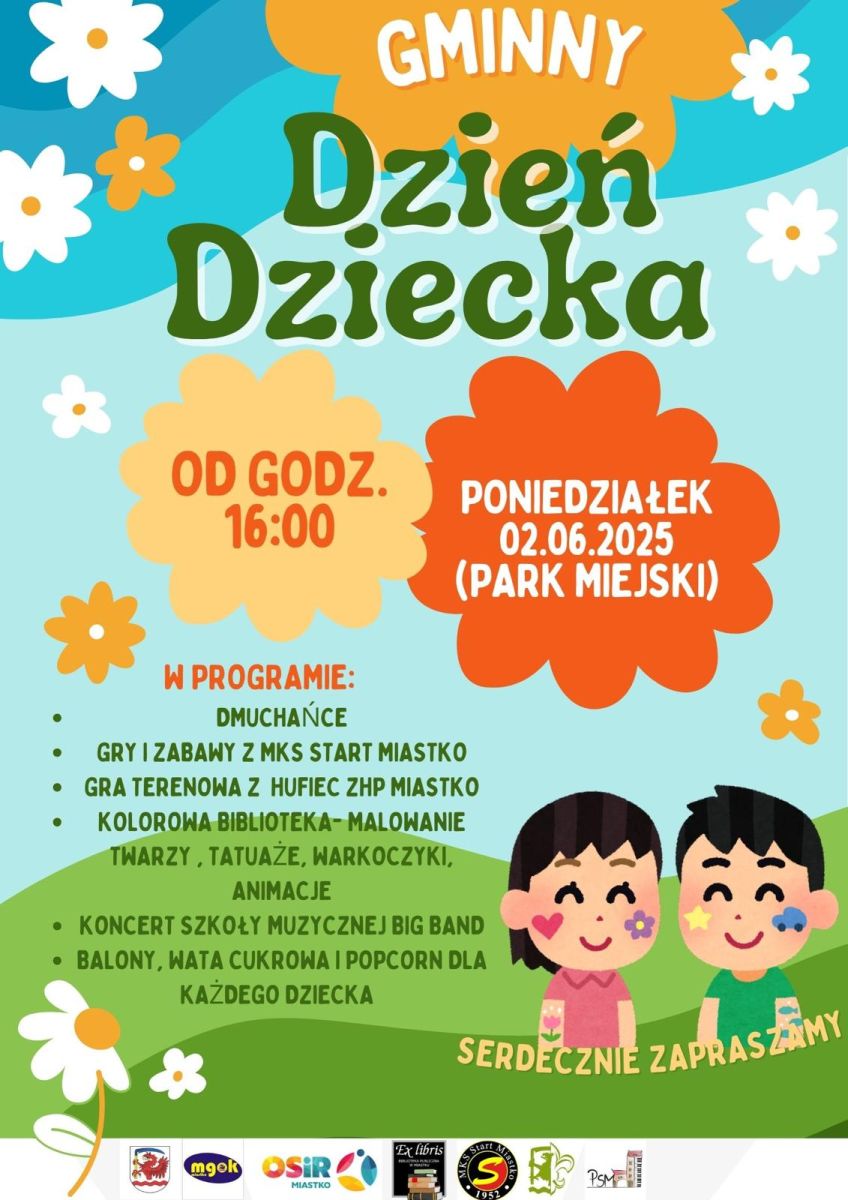 Plakat: Gminny Dzień Dziecka