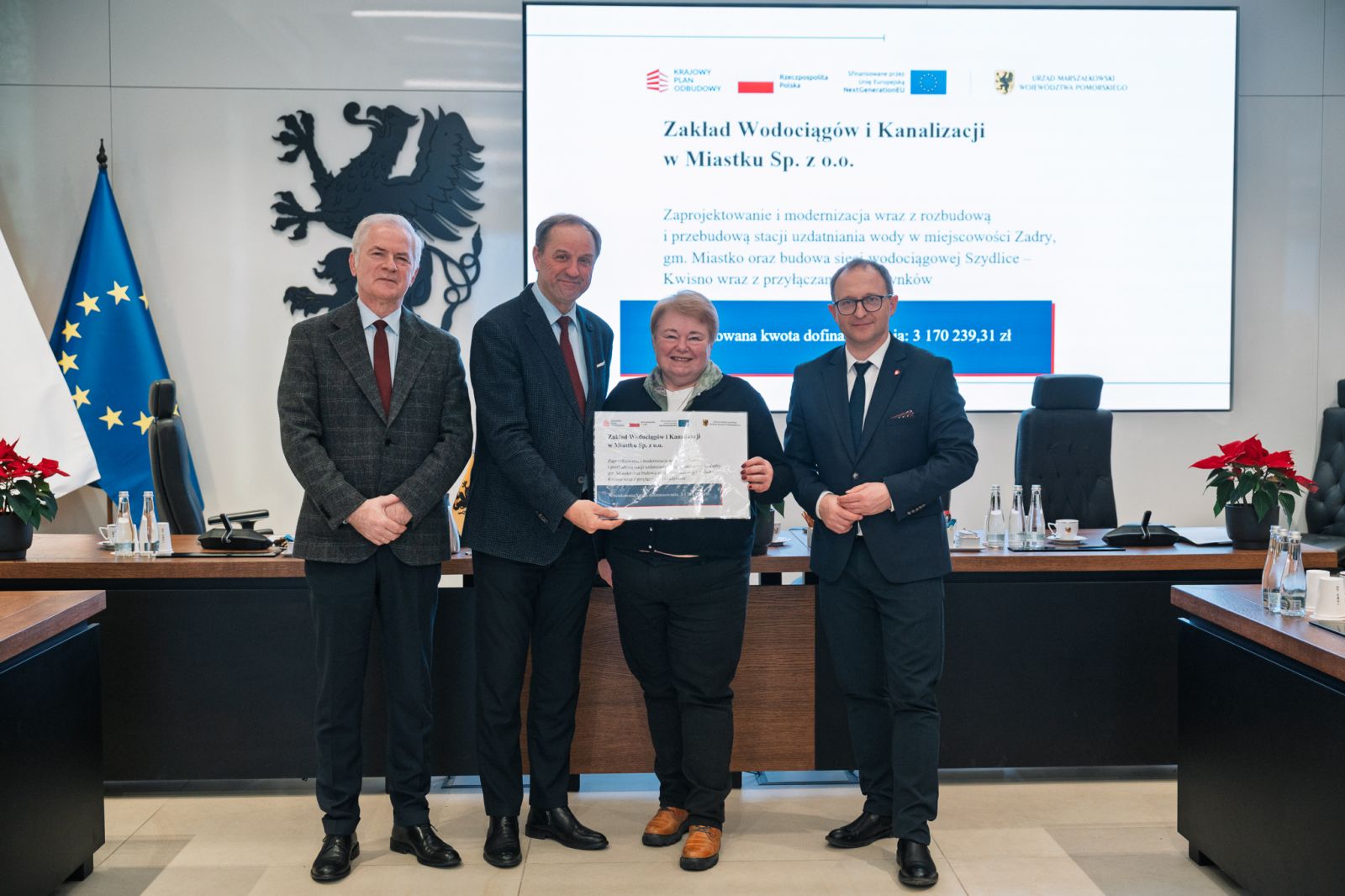 Zdjęcie: ZWiK Miastko z dofinansowaniem KPO na inwestycje wodno-kanalizacyjne.